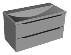 Kolpasan Tara OUT 90 ormarić s umivaonikom