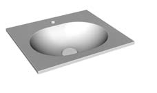 Kolpasan Donna UD 60 umivaonik iz lijevanog mramora