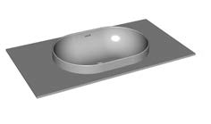 Kolpasan Donna UD 100 keramički umivaonik u Kerrock ploči