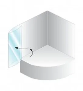 Zaslon za kadu za kupanje, Kolpasan Quat TP 105