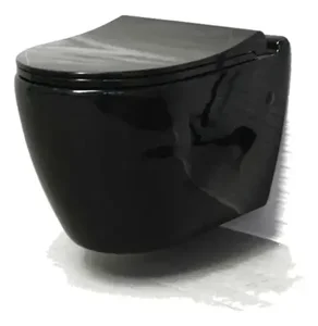 Sanotechnik UNO WC školjka crna sa soft close daskom