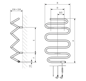 Radijator Terma Spiro - dimenzije