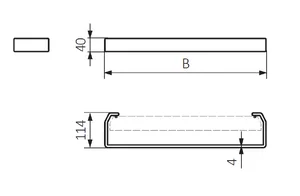 Terma držač CASE SLIM- tehnićka skica
