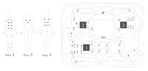 Masažni bazen Sanotechnik Oasis Fiji - masažna mjesta