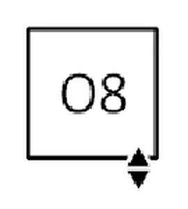 Terma po mjeri, priključak O8 - singl (2u1) dolje desno