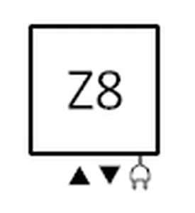 Terma po mjeri, priključak Z8 - dolje na sredini + mogućnost el. grijača dolje desno