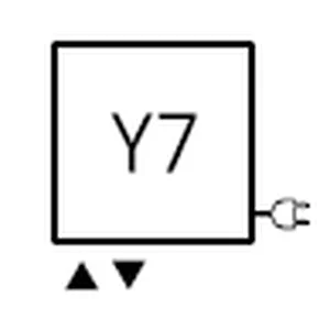 Terma po mjeri, priključak Y7 - 50mm dolje lijevo+mogućnost el.grijača sa strane desno