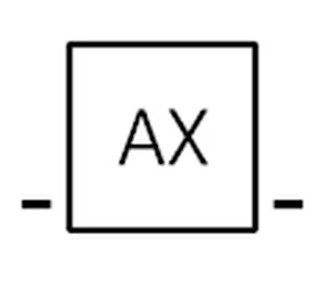Terma po mjeri, priključak AX - s  obje strane dolje