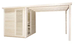 Vanjska finska sauna Sanotechnik RAUMA s nadstrešnicom