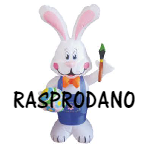 Figura za napuhavanje - Zec 120 s LED osvjetljenjem