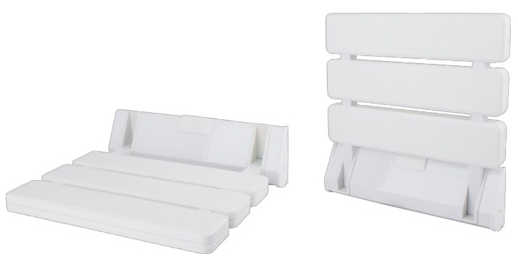 Tuš sjedalica Sanotechnik, preklopna, bijela