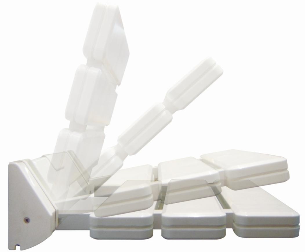 Tuš sjedalica Sanotechnik, preklopna, bijela