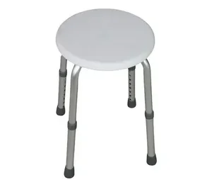Tuš stolica Sanotechnik, bijela, okrugla