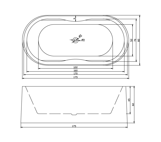 Sanotechnik samostojeća kada za kupanje Liverpool