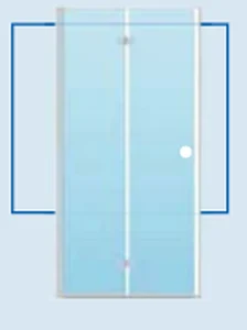 SanoFlex sklopiva vrata duet lijeva