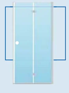 Sanoflex sklopiva vrata duet desna