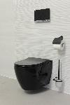 Sanotechnik UNO WC školjka sa SLIM soft close daskom, crna