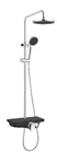Sanotechnik tuš set s armaturom AS702 (krom/crna)