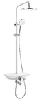 Sanotechnik tuš set s armaturom AS703 (krom/bijela)