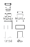 Tehnička skica - priključne matice M22x1-5