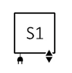 Terma po mjeri, priključak S1 - singl (2u1) dolje desno i el. grijač dolje lijevo