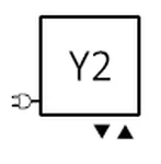 Terma po mjeri, priključak Y2 - 50mm dolje + mogućnost el.grijača sa strane lijevo