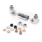 Set Terma DESIGN radijatorskih ventila, 3-osni term., kutna DESNA izvedba, krom