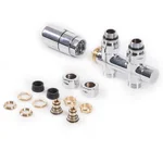 Set Terma DESIGN radijatorski ventil, donji term., ravna DESNA izvedba, krom