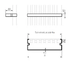 Triga držač BELT - dimenzije