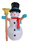 Snjegović 240 cm s LED osvjetljenjem za napuhavanje