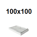 Kvadratne tuš kade 100x100