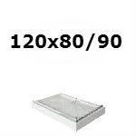 Pravokutne tuš kade 120x80/90