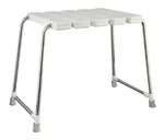Tuš stolica Sanotechnik, bijela, pravokutna