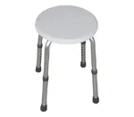 Tuš stolica Sanotechnik, bijela, okrugla