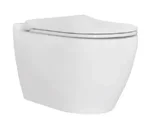 Sanotechnik UNO WC školjka, viseća, RIMLESS bez ruba s SLIM soft close daskom