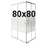 Kvadratne tuš kabine 80x80