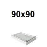 Kvadratne tuš kade 90x90
