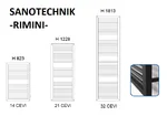 Sanotechnik RIMINI dimenzije